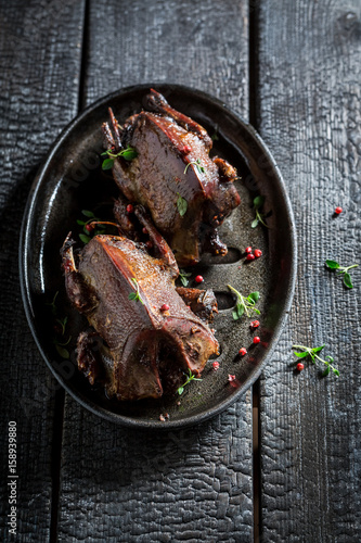 Homemade doves with pepper ...