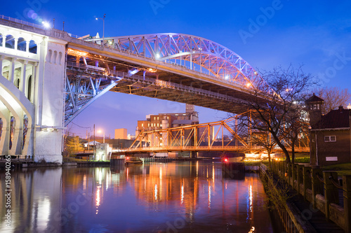 Detroit–Superior Bridge Cuyahoga River in Cleveland, Ohio © Christopher Boswell