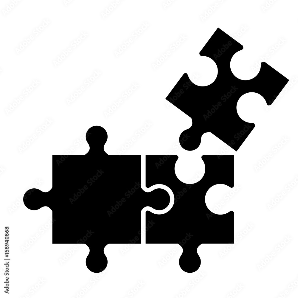 jigsaw puzzles icon over white background vector illustration jigsaw puzzles icon over white background vector illustration