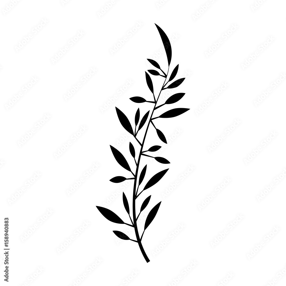 Fototapeta premium wreath with leafs icon vector illustration design