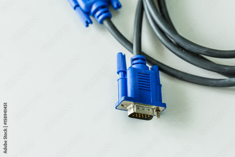 VGA Connector on White Background VGA Connector on White Background