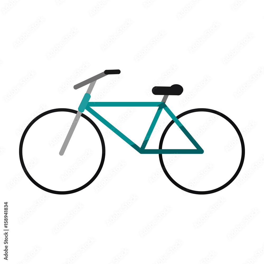 Obraz premium bycicle flat illustration icon vector design graphic