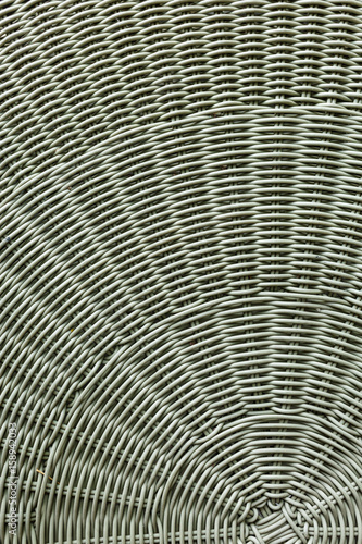 close up pattern of wicker chair