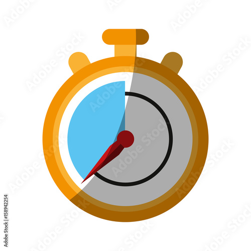 chronometer flat illustration icon vector design graphic shadow