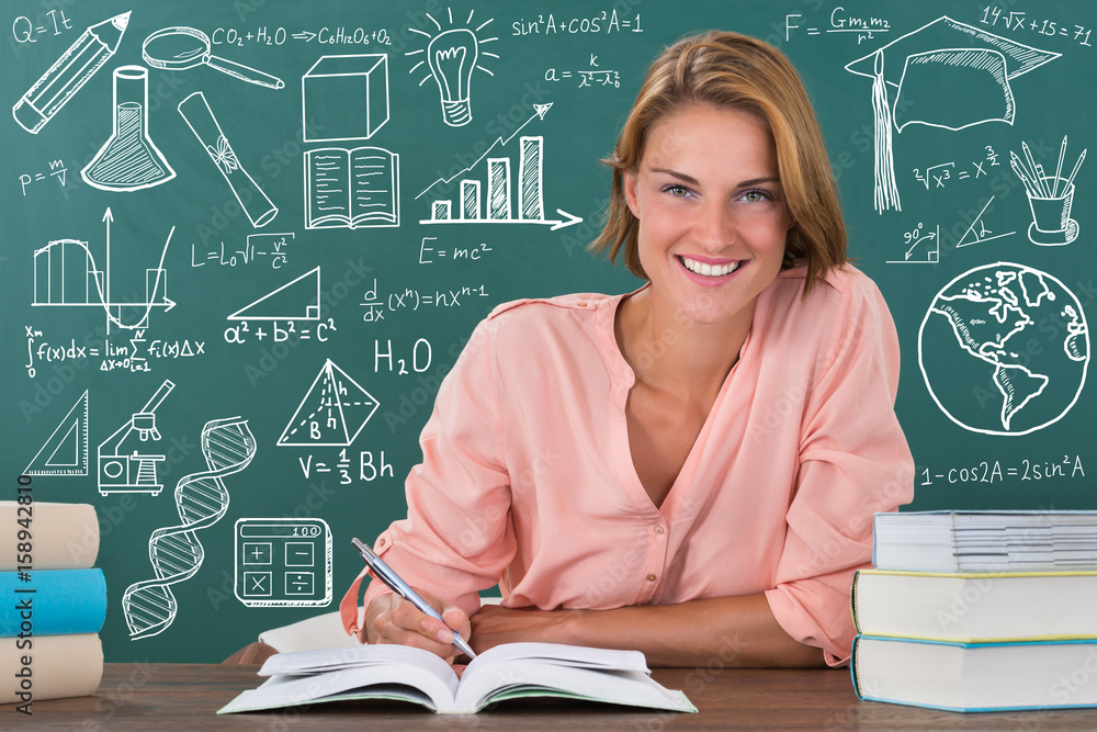 Fototapeta premium Portrait Of A Happy Female Student
