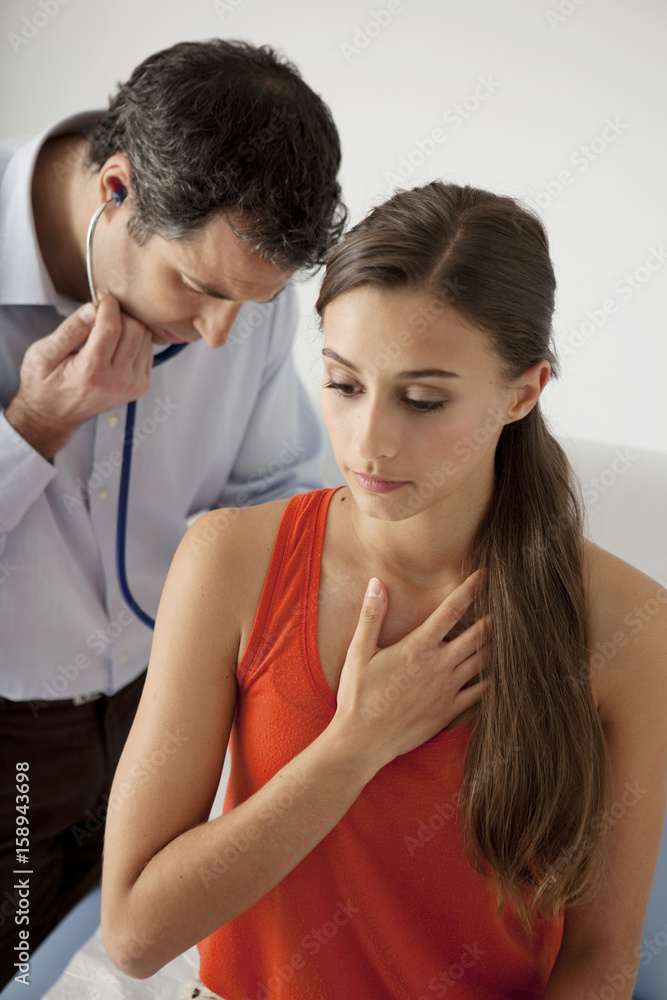 Auscultation, woman Auscultation, woman