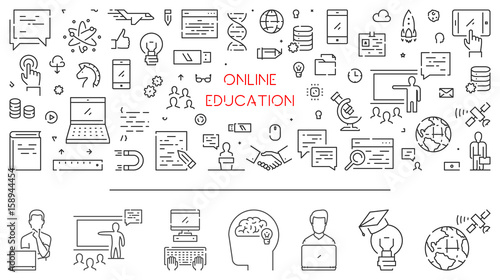 Line concept for online education and e-learning