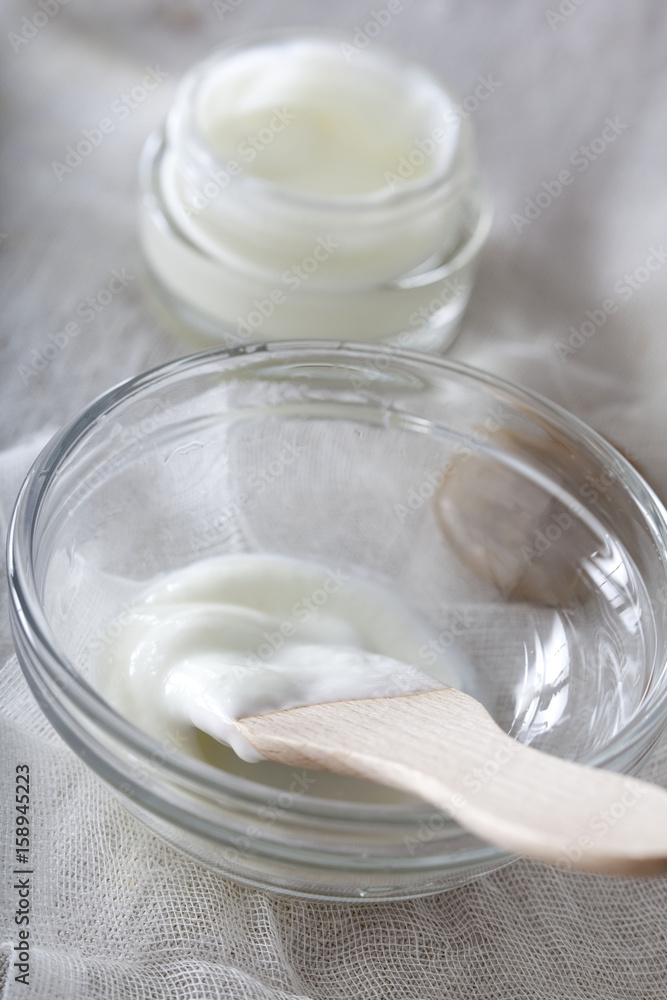 Illustration of organic cosmetics