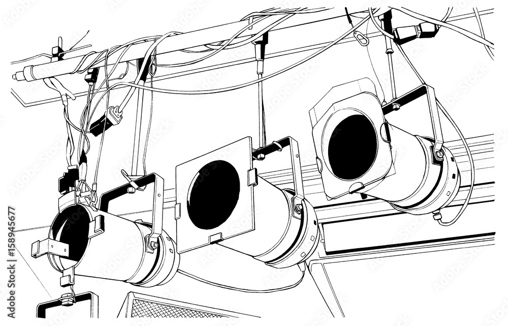 漫画風ペン画イラスト ライブハウス Stock イラスト Adobe Stock