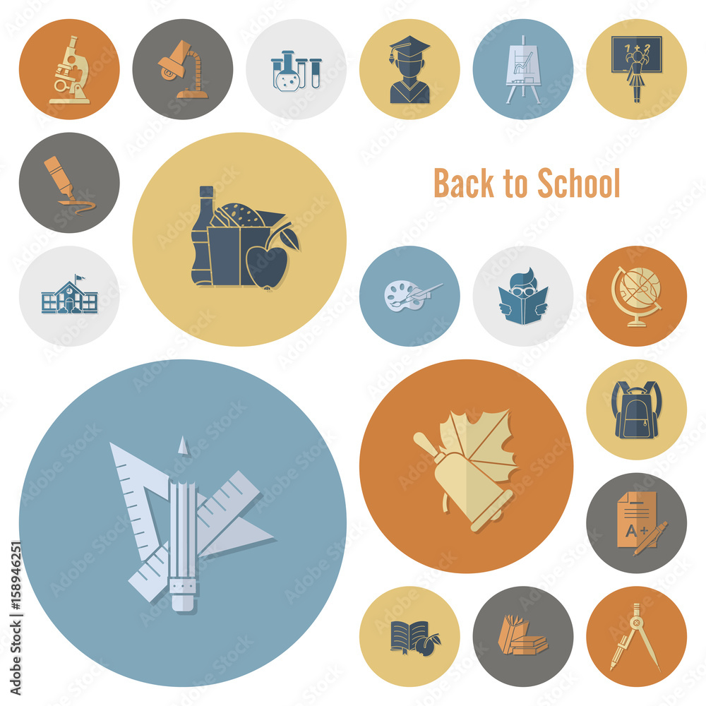 School and Education Icons School and Education Icons