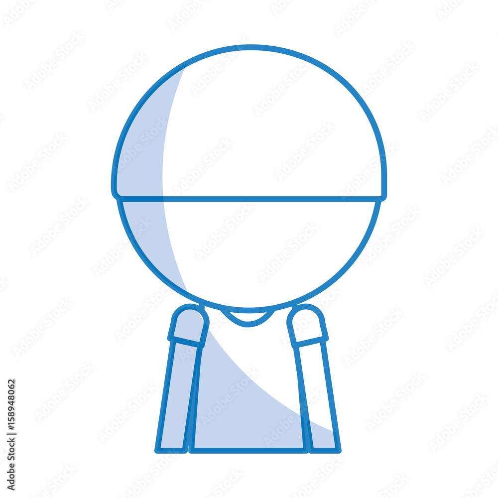 shadow faceless cute upper body blue little boy vector illustration graphic design shadow faceless cute upper body blue little boy vector illustration graphic design