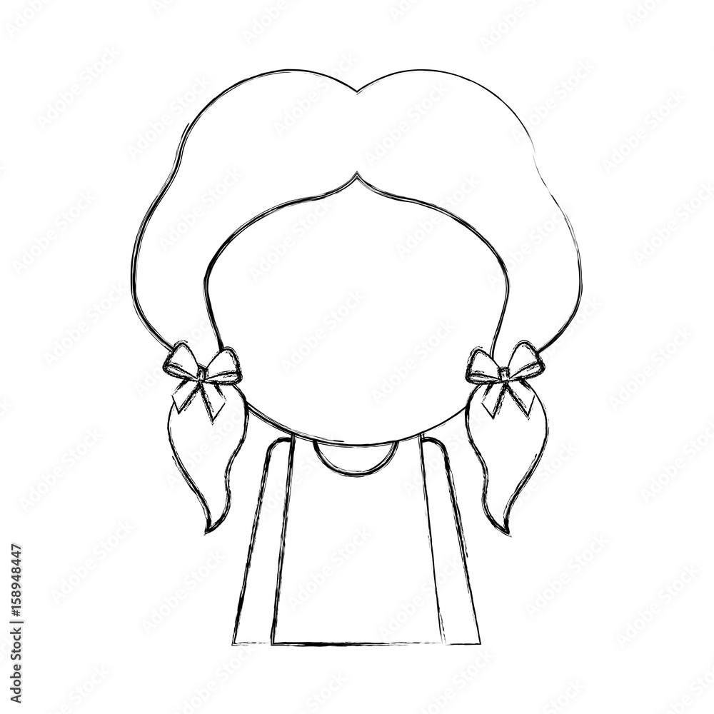 Clipart of a Black and White Sketched Faceless Female Nurse - Royalty Free  Vector Illustration by Vector Tradition SM #1341205