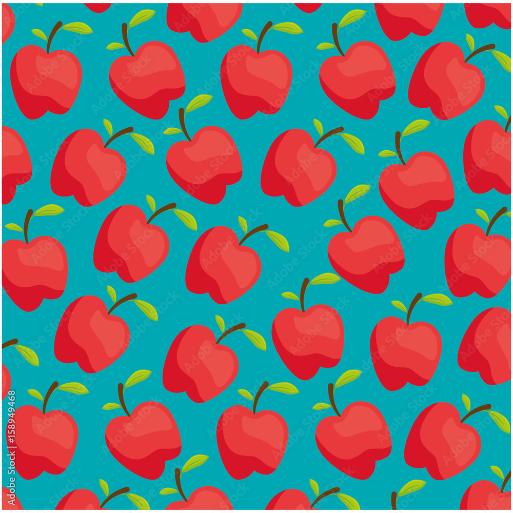apple background over white background colorful design vector illustration
