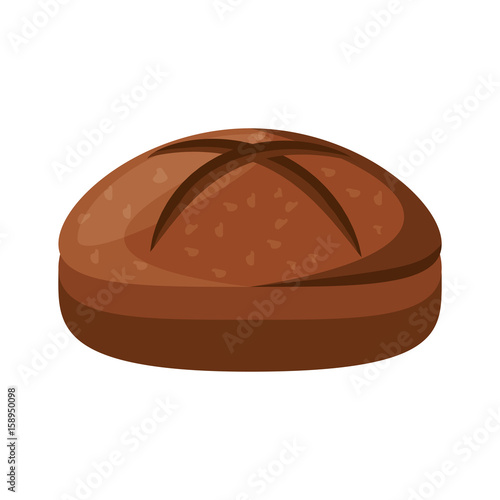 dinner roll loaf vector illustration graphic design icon