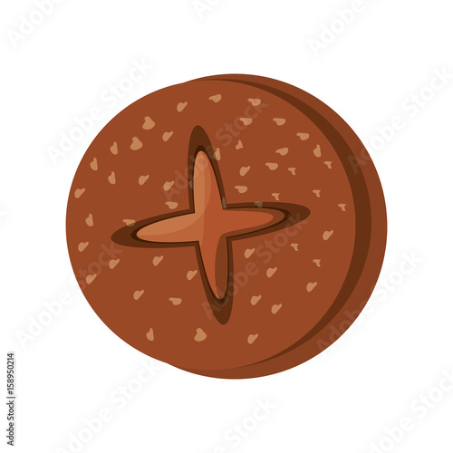 dinner roll loaf vector illustration graphic design icon