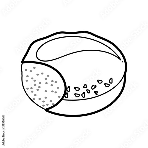 dinner roll loaf vector illustration graphic design icon