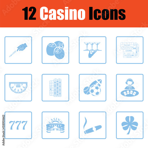 Casino icon set