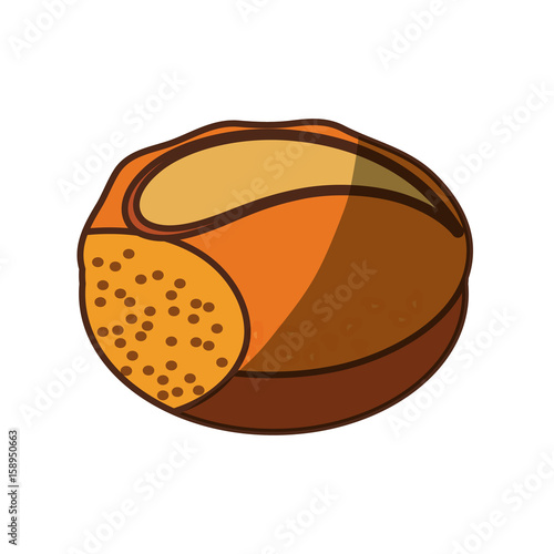 dinner roll loaf vector illustration graphic design icon