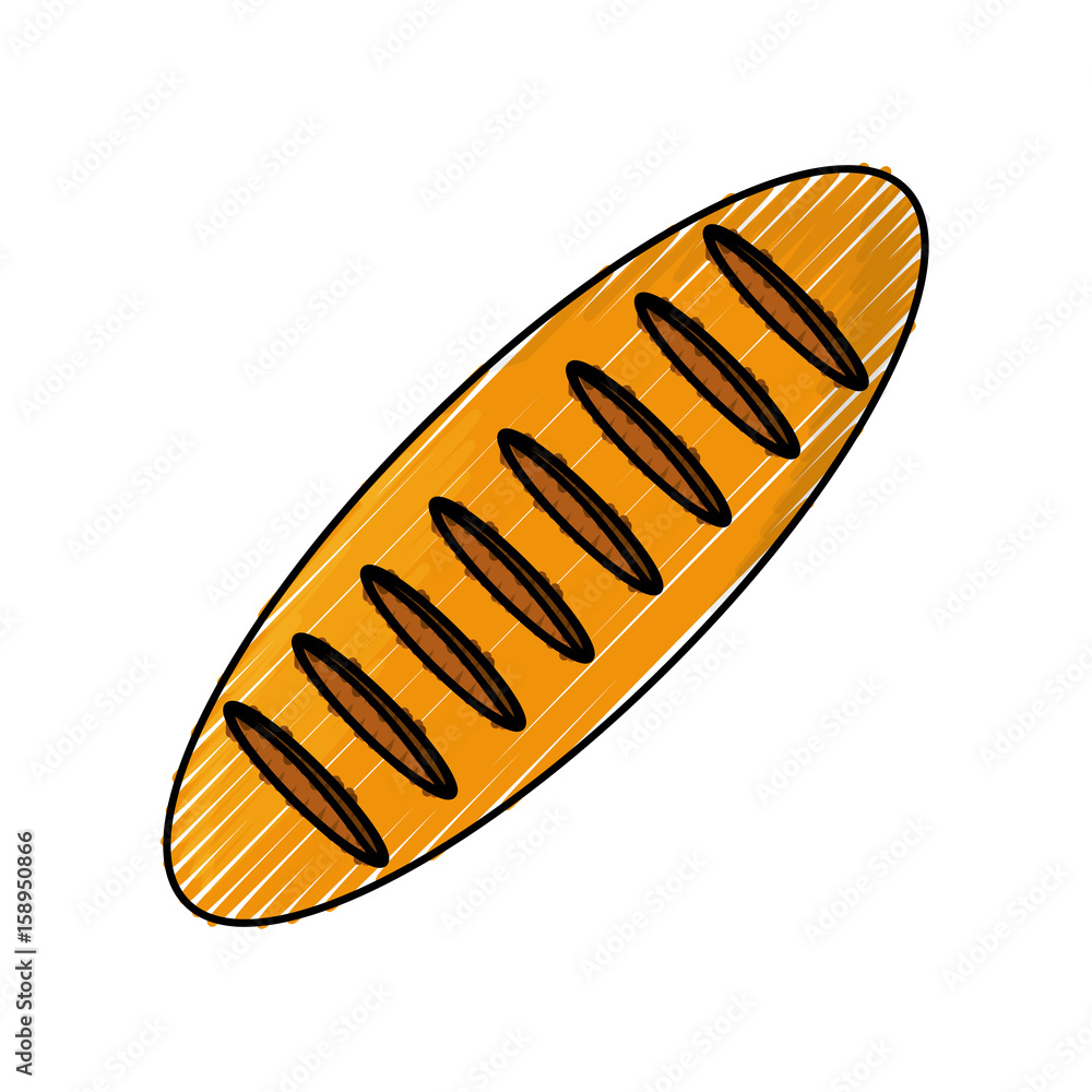 dinner roll loaf vector illustration graphic design icon