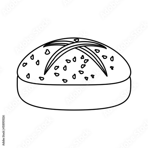 dinner roll loaf vector illustration graphic design icon