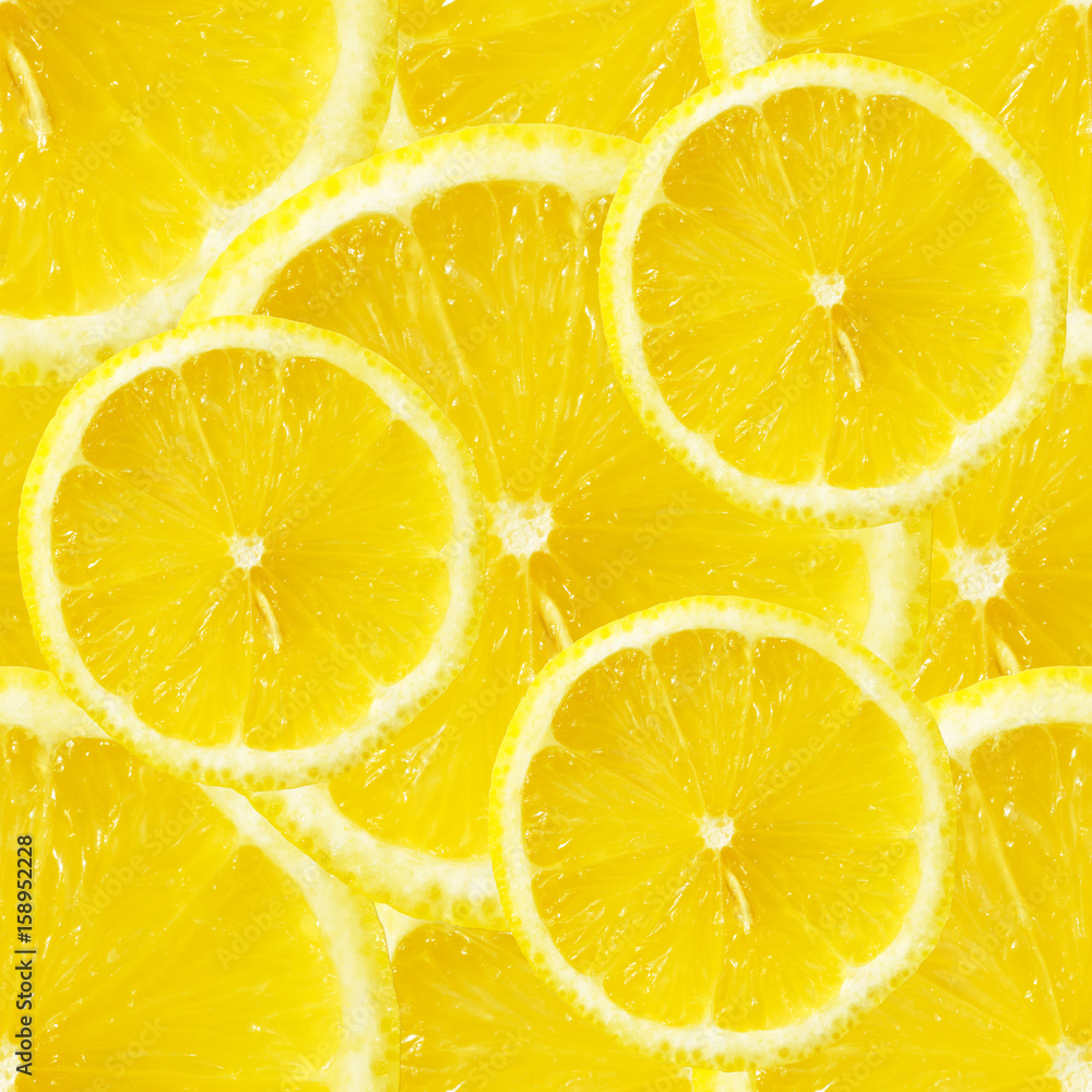 Seamless background of lemons slices Seamless background of lemons slices