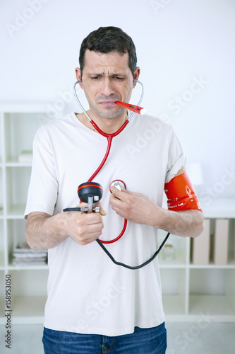 Conceptual image on hypochondria