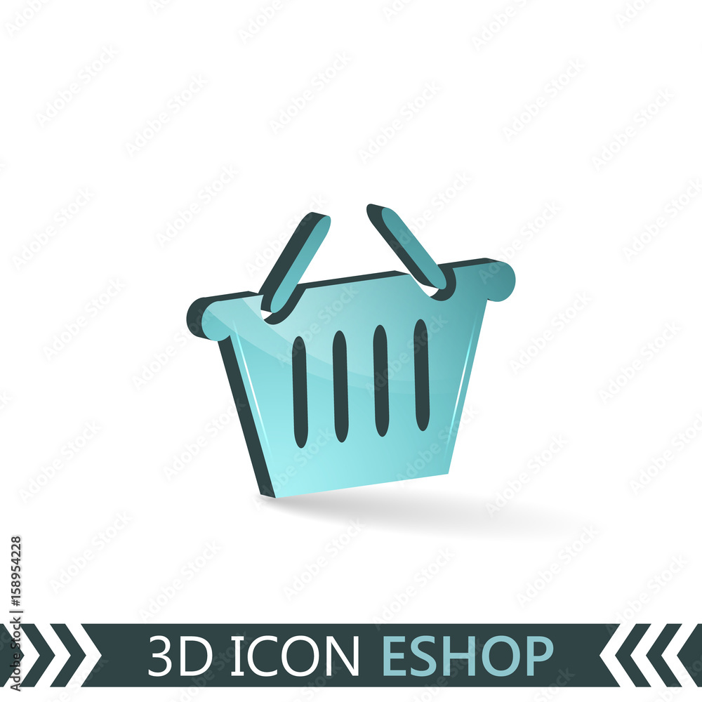3D icon eshop. 3D icon eshop.