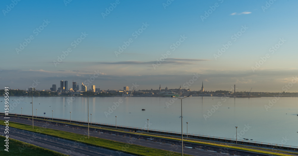Fototapeta premium Tallinn view from the sea