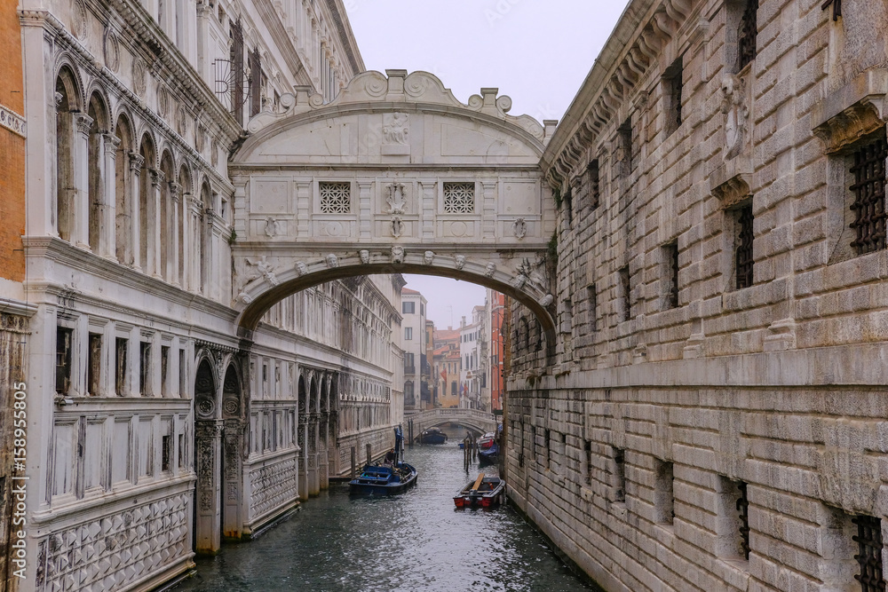 The Bridge of Sighs,Venice In Italy.