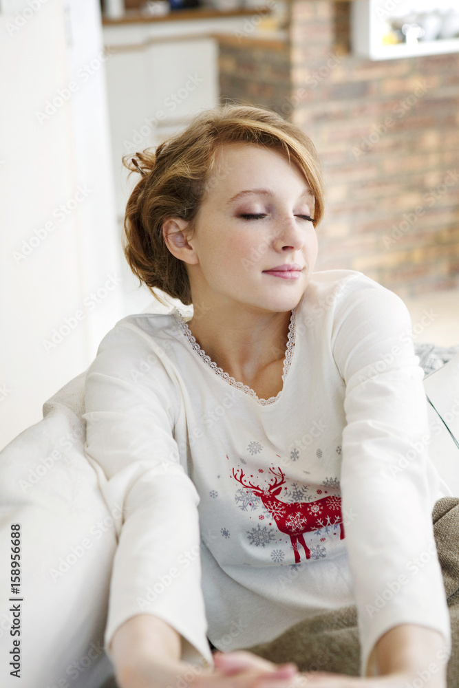 Naklejka premium Woman resting
