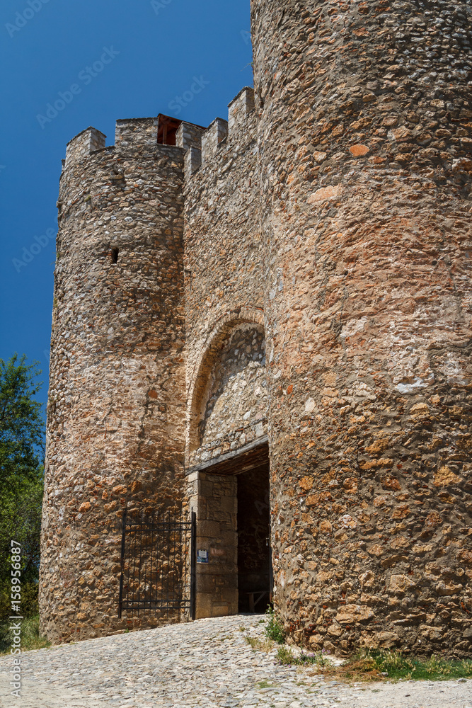 Ruins of the medieval fortress in Ohrid, Macedonia (FYROM)