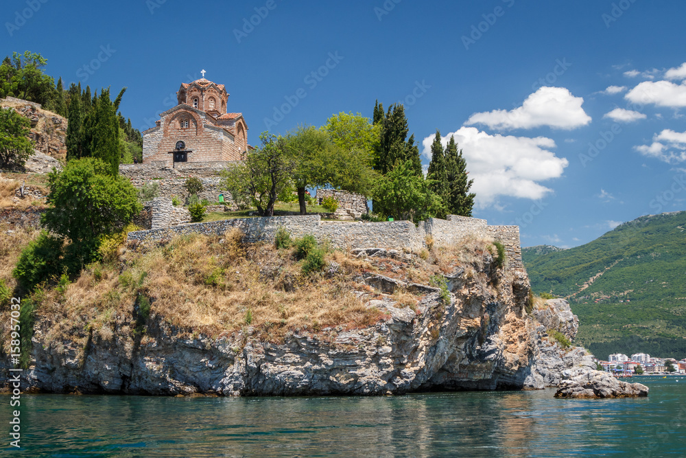 Old St. John church on the rock on Ohrid lake, Macedonia (FYROM)