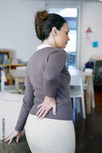 Lower back pain in a woman