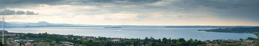 aerial view of the Lake Garda aerial view of the Lake Garda