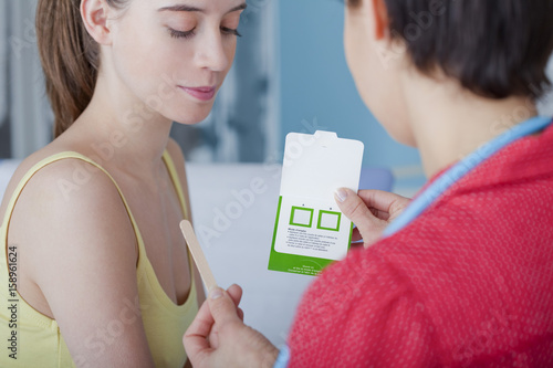 Models Hemoccult test is used for screening the presence of blood in the stool, it can be a signal for the cancer of the colon