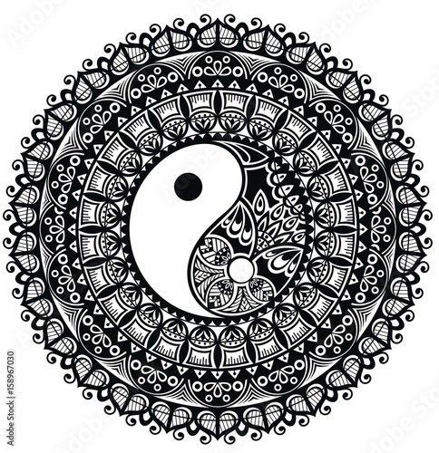 Yin Yang. Mandala