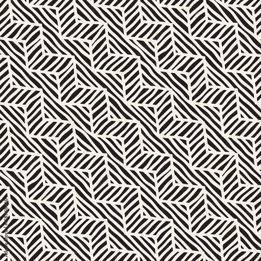 Vector seamless hand drawn pattern. Zigzag and stripe rough lines. Tribal design background. Ethnic doodle texture. Vector seamless hand drawn pattern. Zigzag and stripe rough lines. Tribal design background. Ethnic doodle texture.