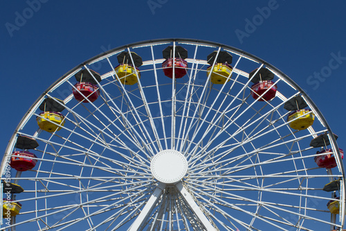 great ferris wheel in the amusement park in California  USA