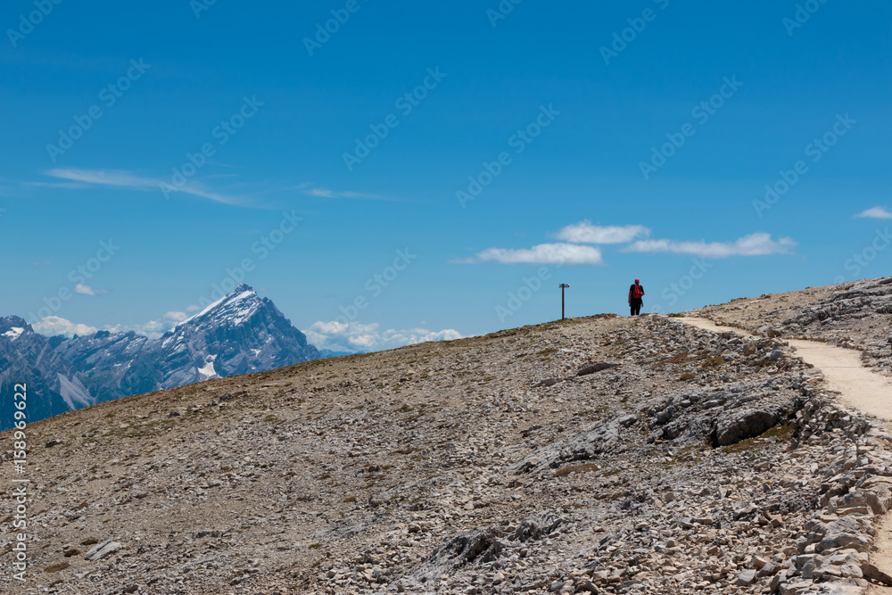 Walking in Stone Path on the Mountain's Top