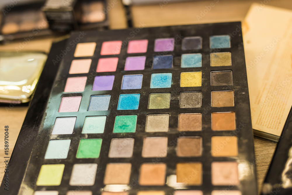Make-up colorful eyeshadow palettes. Make-up colorful eyeshadow palettes.