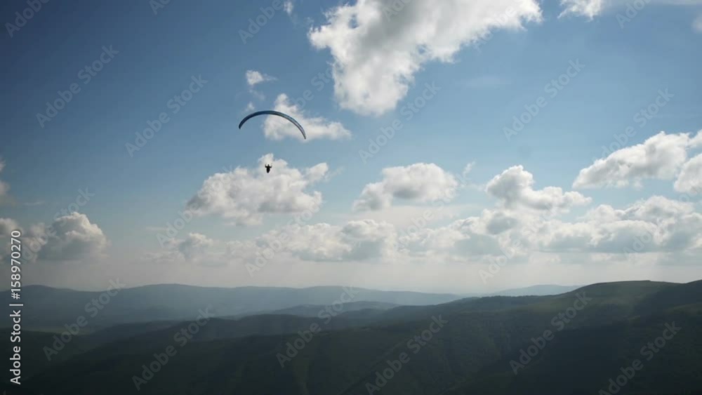 Following Parachute silhouette Following Parachute silhouette
