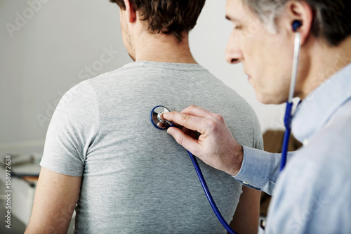 Foto Auscultation, man