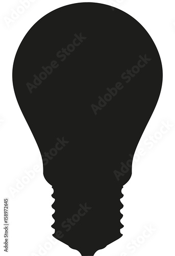 lighting bulb silhouette