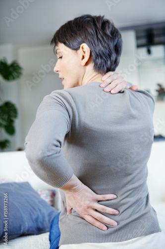 Quadro su tela Lower back pain in a woman