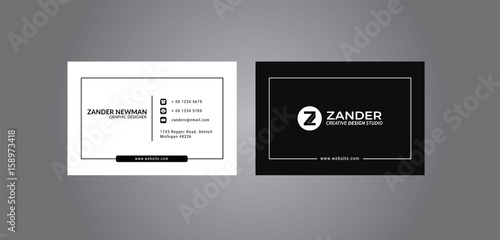 Modern Business Card, Print-ready,CMYK
