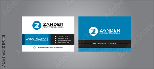 Modern Business Card, Print-ready,CMYK