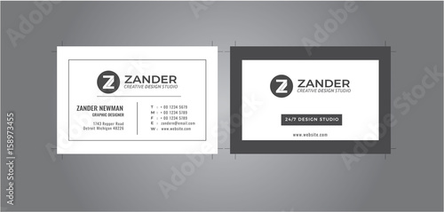 Modern Business Card, Print-ready,CMYK