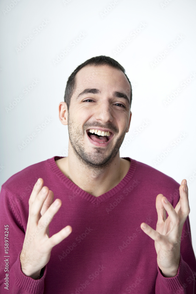 Man indoors Man indoors