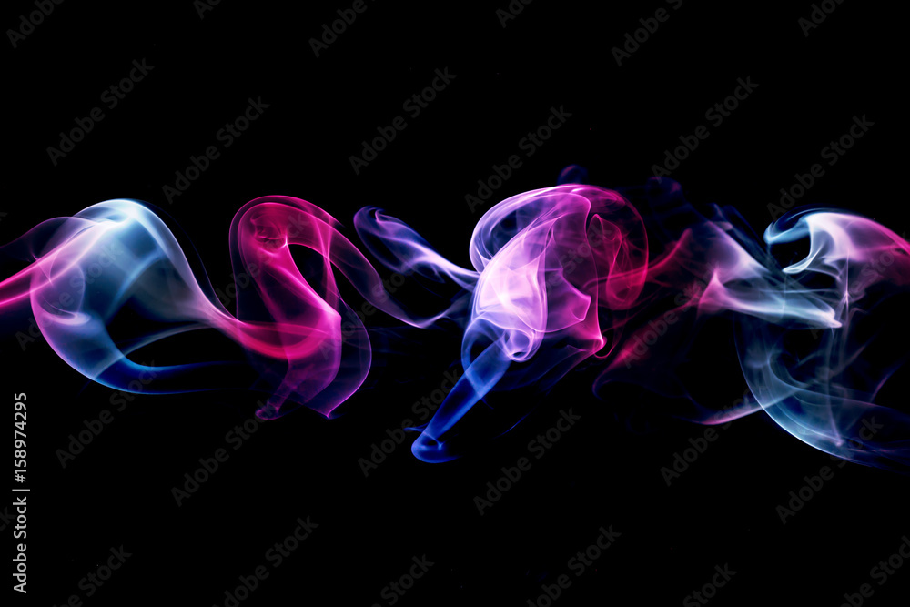Colored abstract smoke