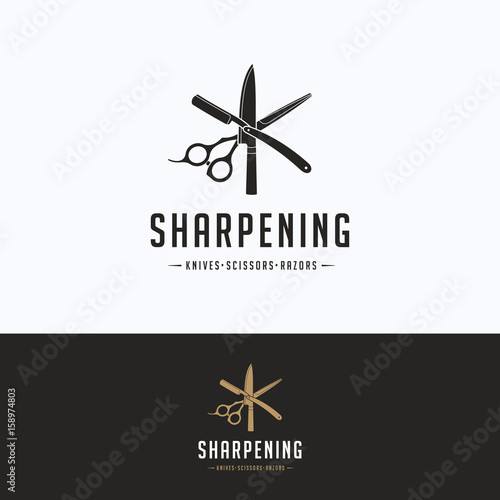 Sharpening service logo
